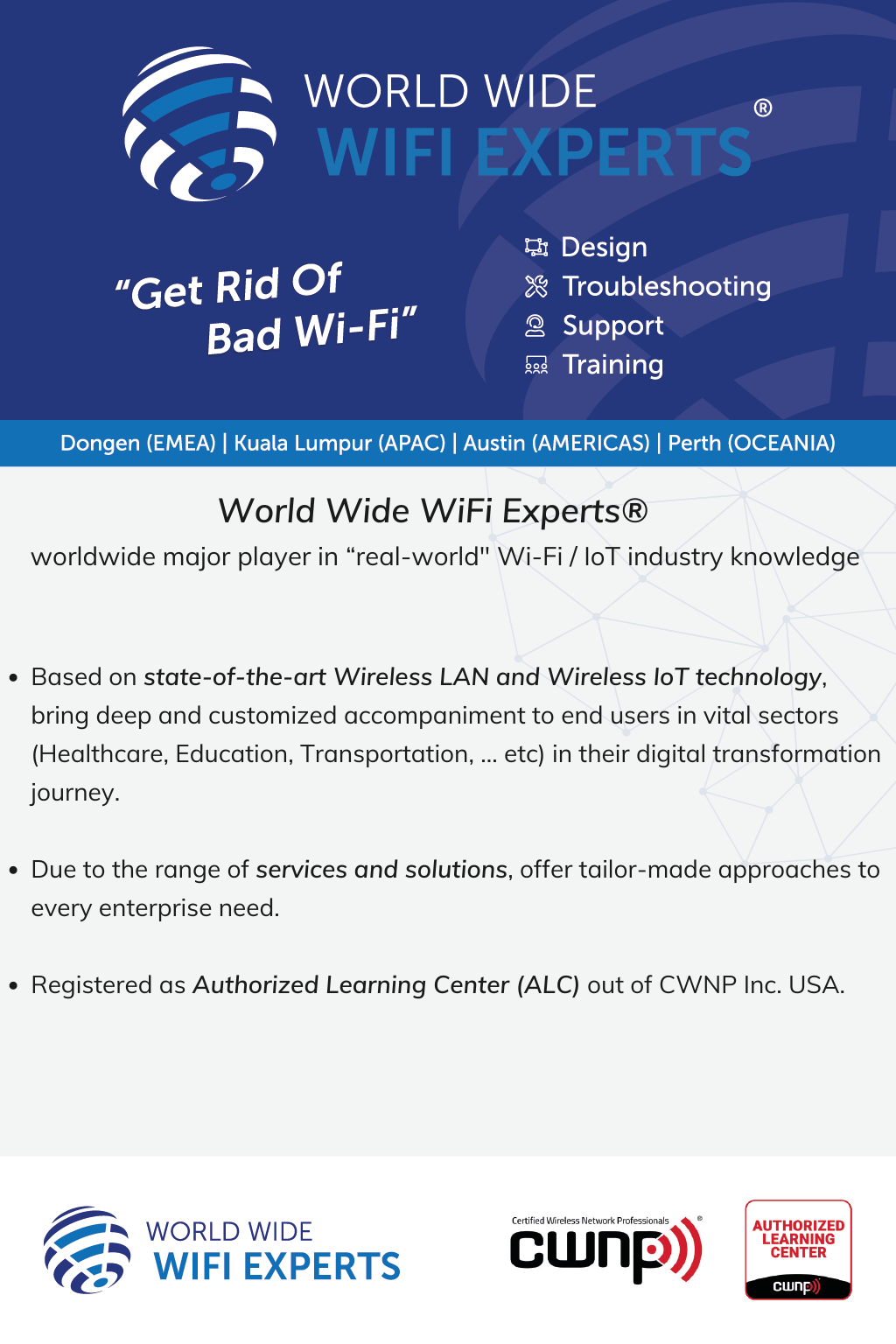 worldwide major player in real world Wi Fi IoT industry knowledge